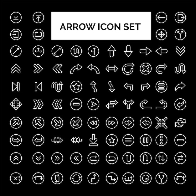 Set of arrows collection for website design