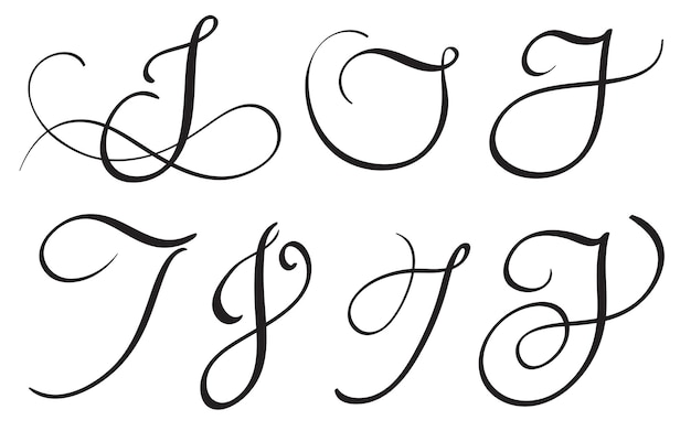 Letter j calligraphy new arrivals