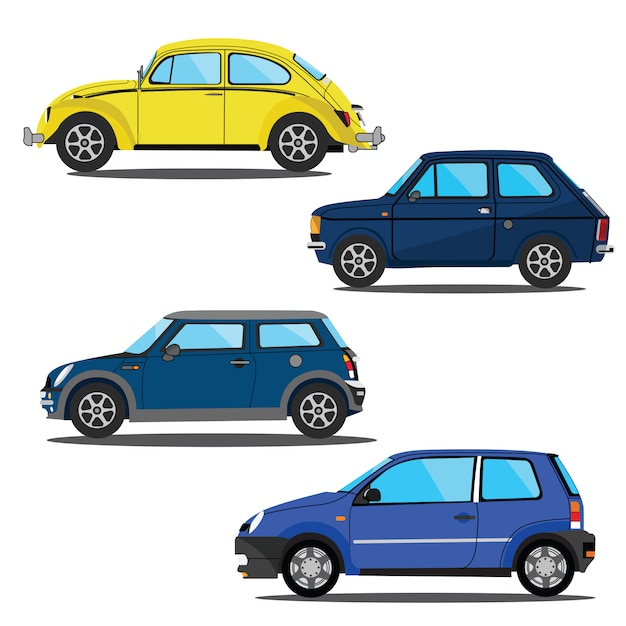 Set auto vector illustratie sjabloonontwerp