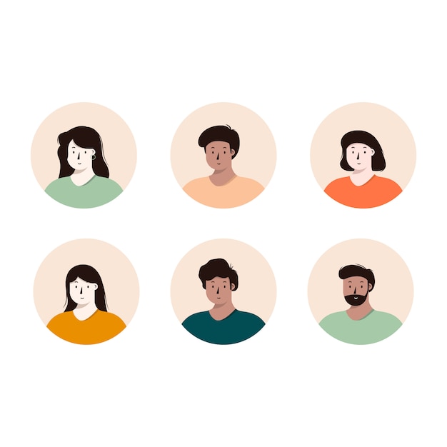 Set of Avatars