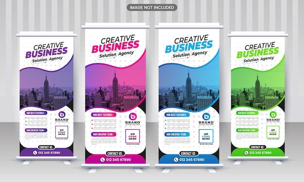 Vector a set of banners for creative business.