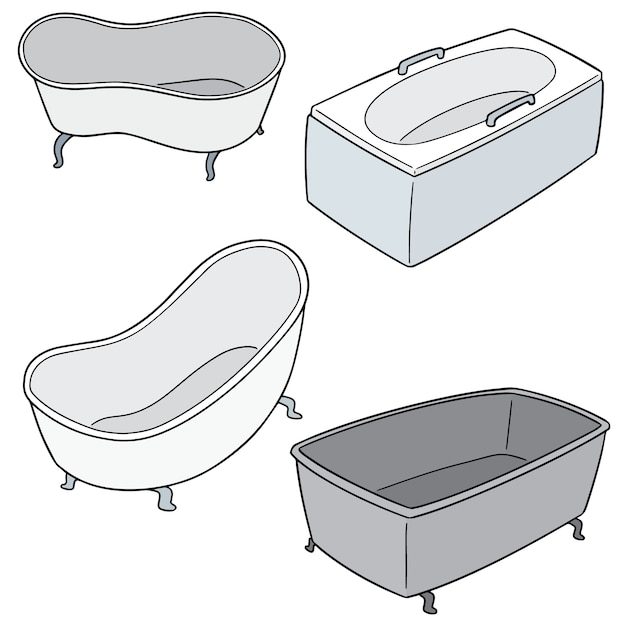 Set of bathtub