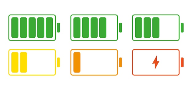 Set batterijen Vector graphics