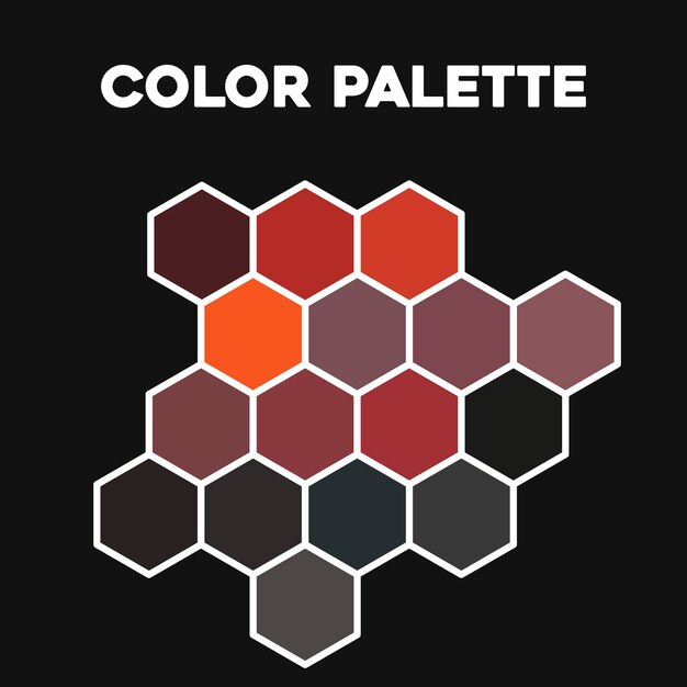 A set of beautiful color combinations. vector