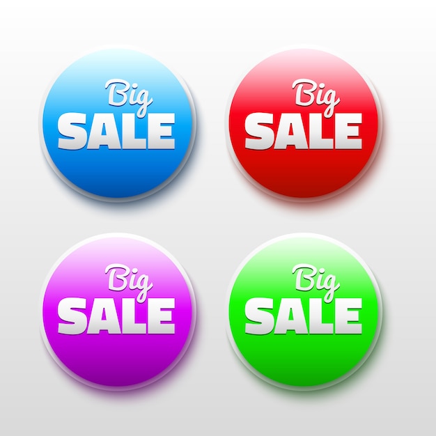 Set of Big Sale badges