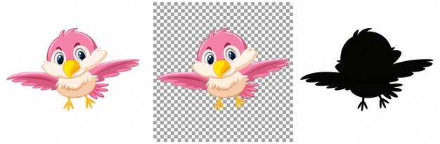 Set of bird character