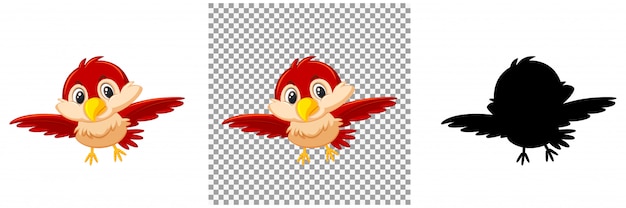 Set of bird character