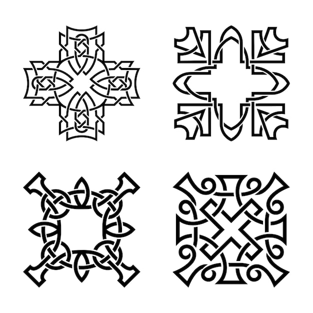 Set di nodi celtici neri