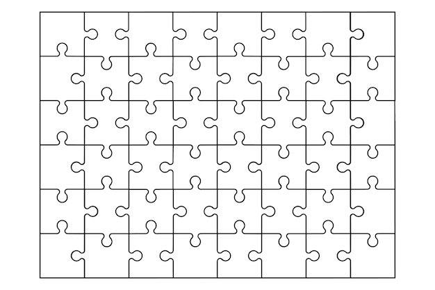 Free Puzzle Piece Template – Blank Puzzle Pieces, PDF – Tim's Printables