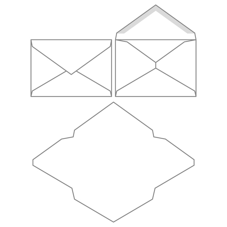 Vector set blanco enveloppen. vector- en illustratie-envelopsjabloon voor uw ontwerp.