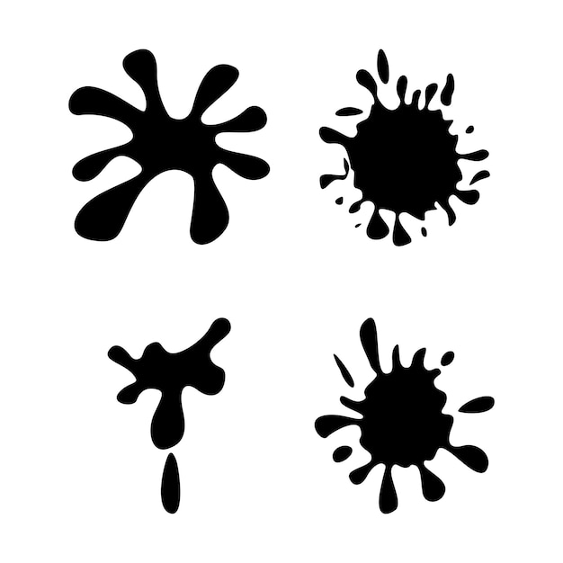 Set of Blots and Splashes