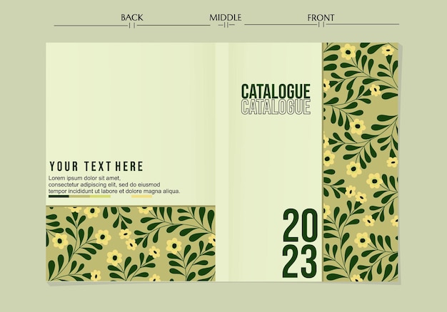 set of botanical style business cover templates.abstract floral pattern background.Corporate busines