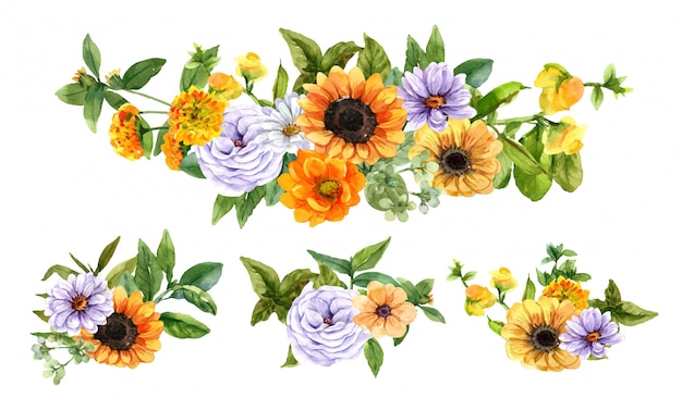 Set bouquet Illustration