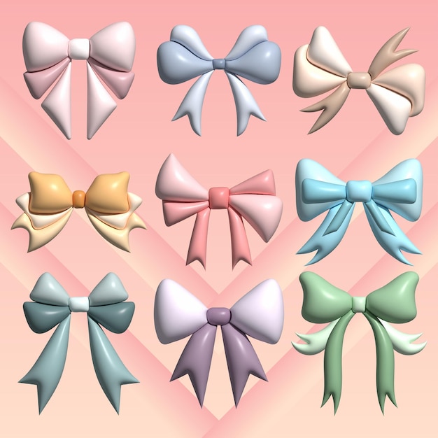 set of bows ribbon collection