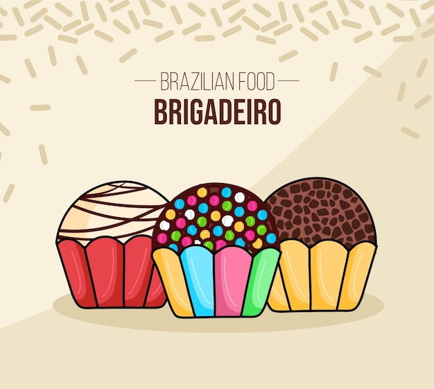 Set of Brigadeiro Brasil Brazil Brazilian chocolate food