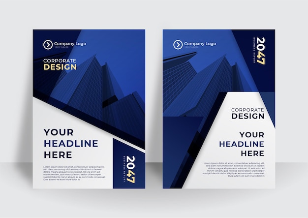 Vector set of brochure, annual report, flyer design templates in a4 size. vector illustrations for business presentation, business paper, corporate document cover and layout template designs