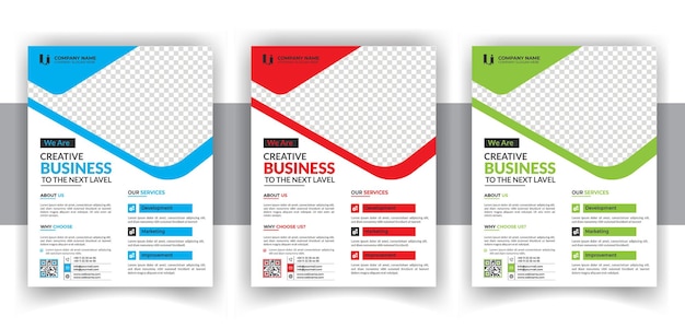 A set of brochures for creative business