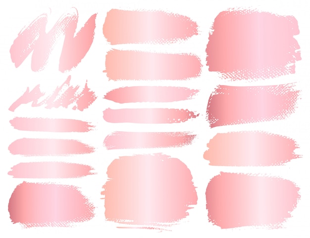 Vector set of brush stroke