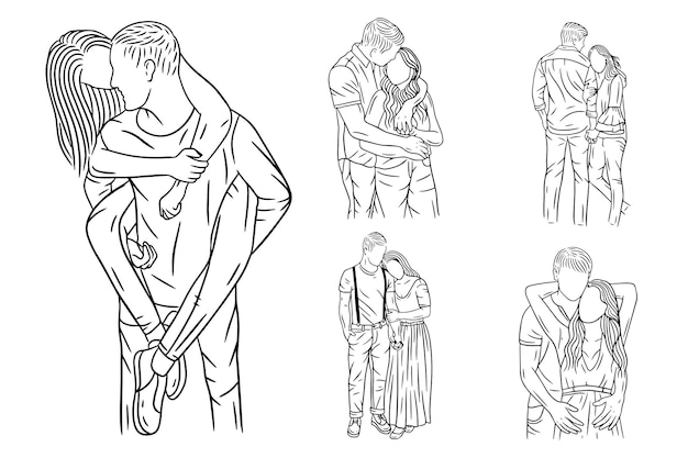 18+ Best Couple Poses Drawing Reference - Artsydee - Drawing, Painting,  Craft & Creativity