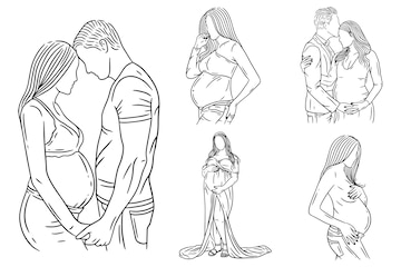 Couple Drawing Poses - Romantic couple standing pose