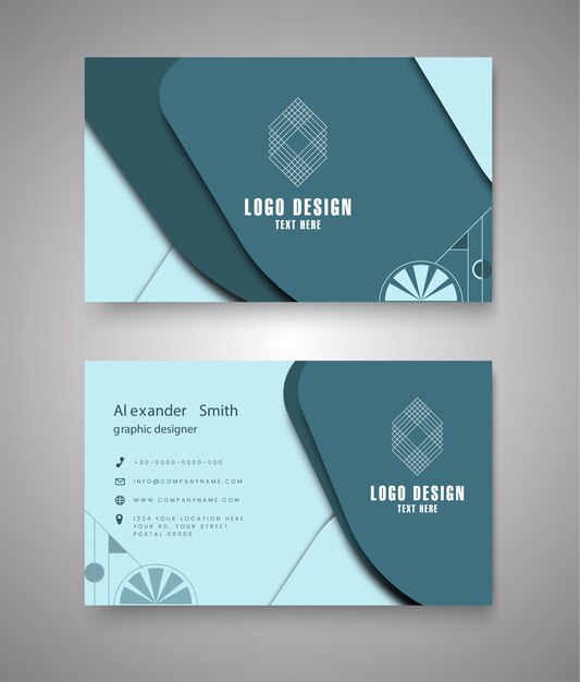 a set of business cards with a logo for the company design design studio