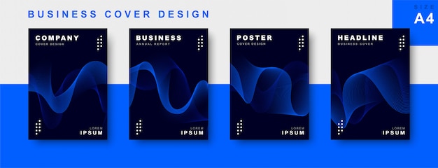 set of business cover design