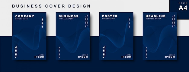 Set of business cover design