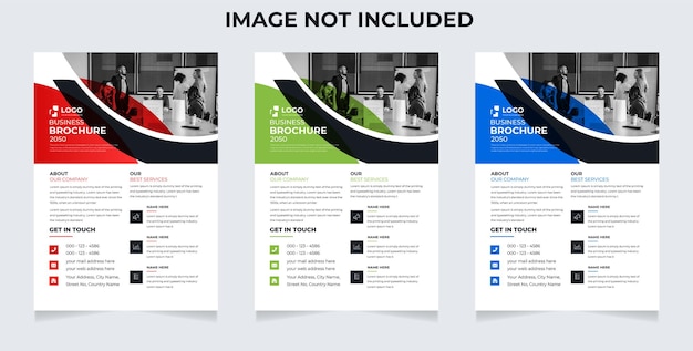 Set of Business flyer template vector. Brochure design, cover modern layout, annual report, poster