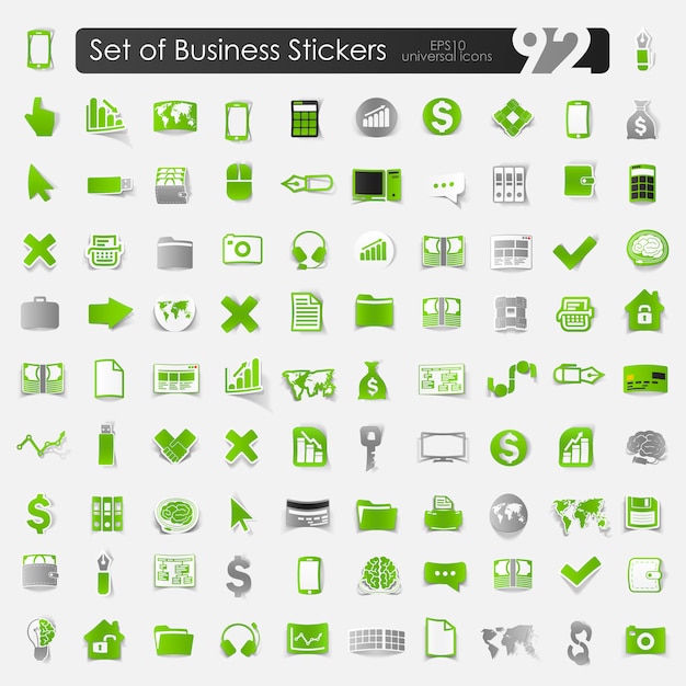 Set of business icons