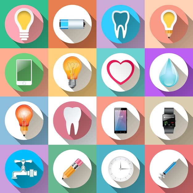 Set of business icons.