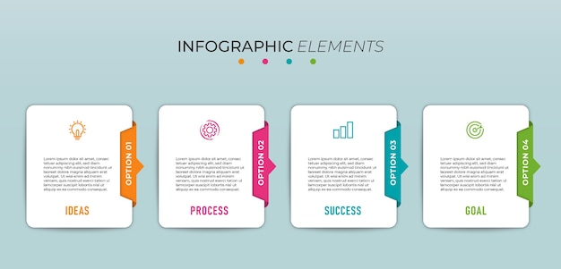 set of Business infographic template