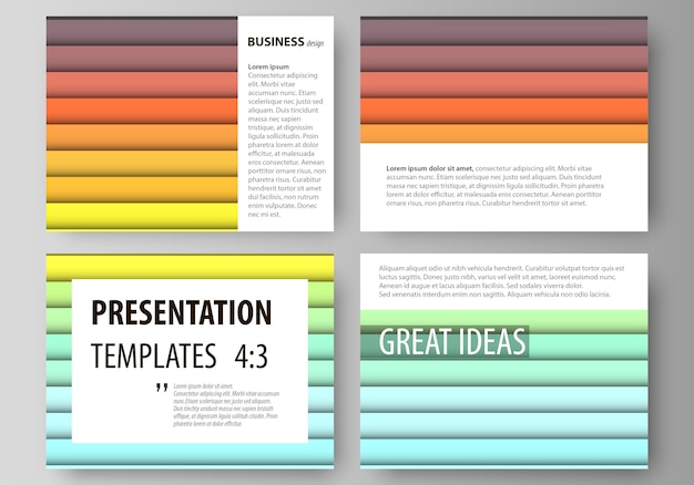 Набор бизнес-шаблонов для слайдов презентации