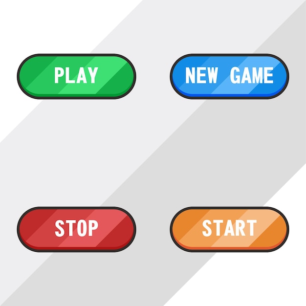 A set of buttons for the game play, play, and new game.