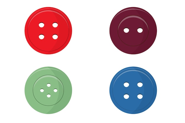 Set of buttons