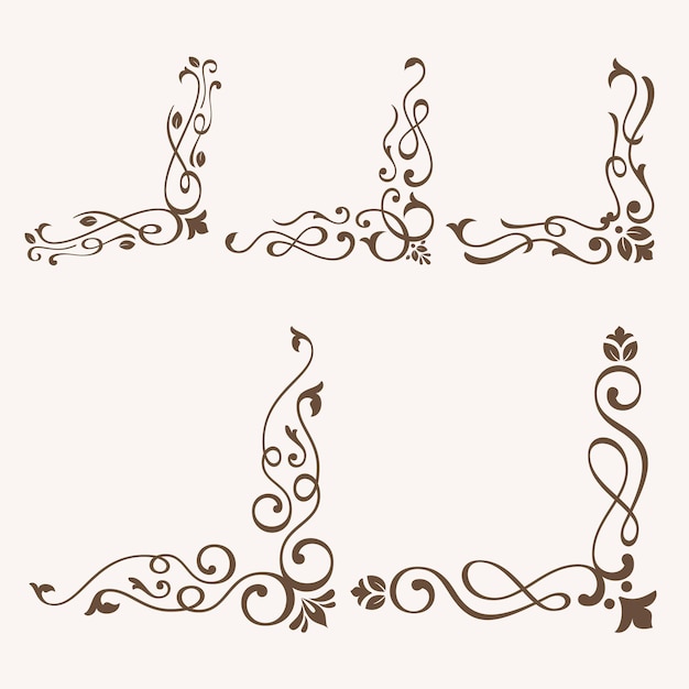 A set of calligraphy letters with the letters l and l