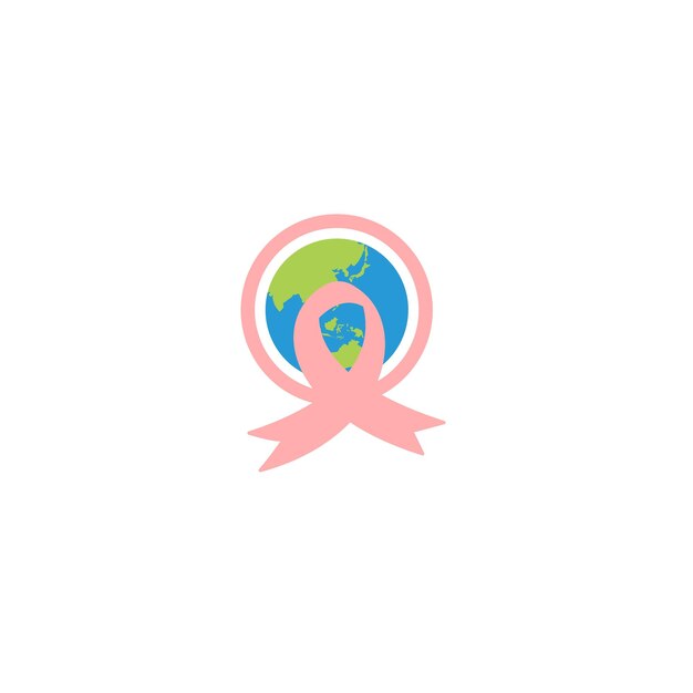 set of cancer surgery icon vector ribbon