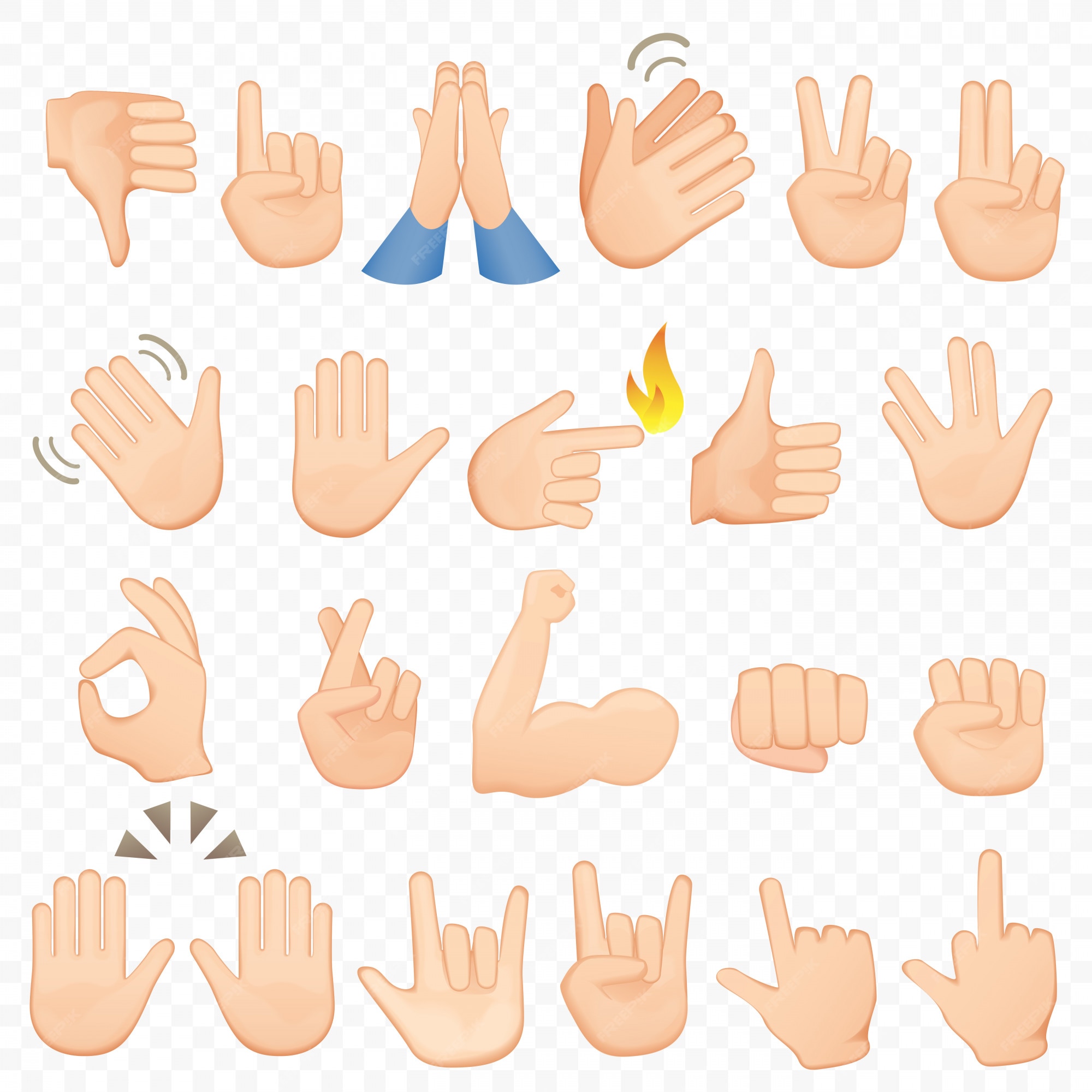 Premium Photo  Hand 3d emoji gesture hands fingers pointing emoji