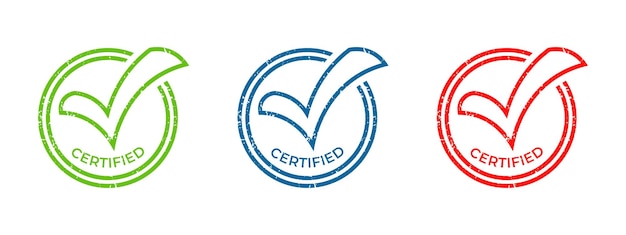 Set di timbri di certificazione