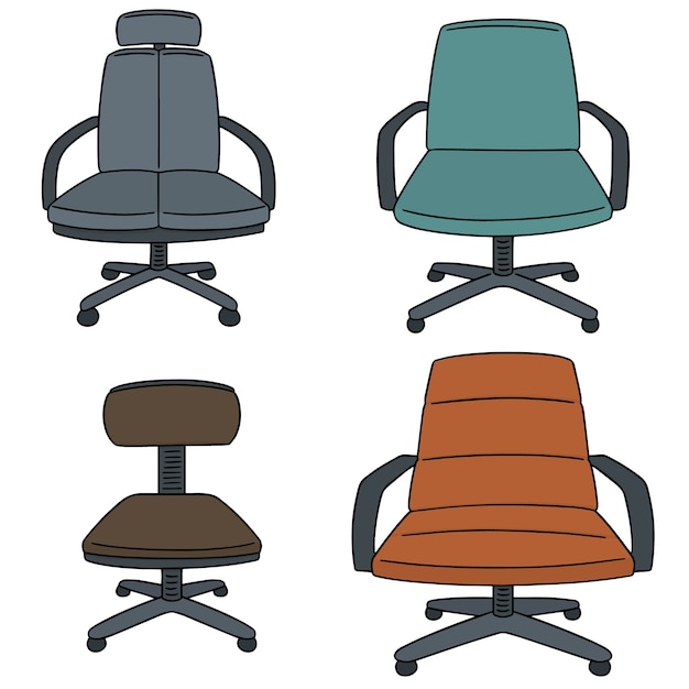 Vector set of chair