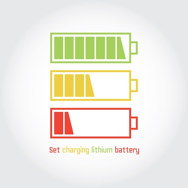 Set charging lithium battery