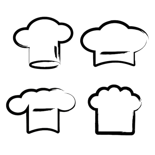 Set of chef's hats