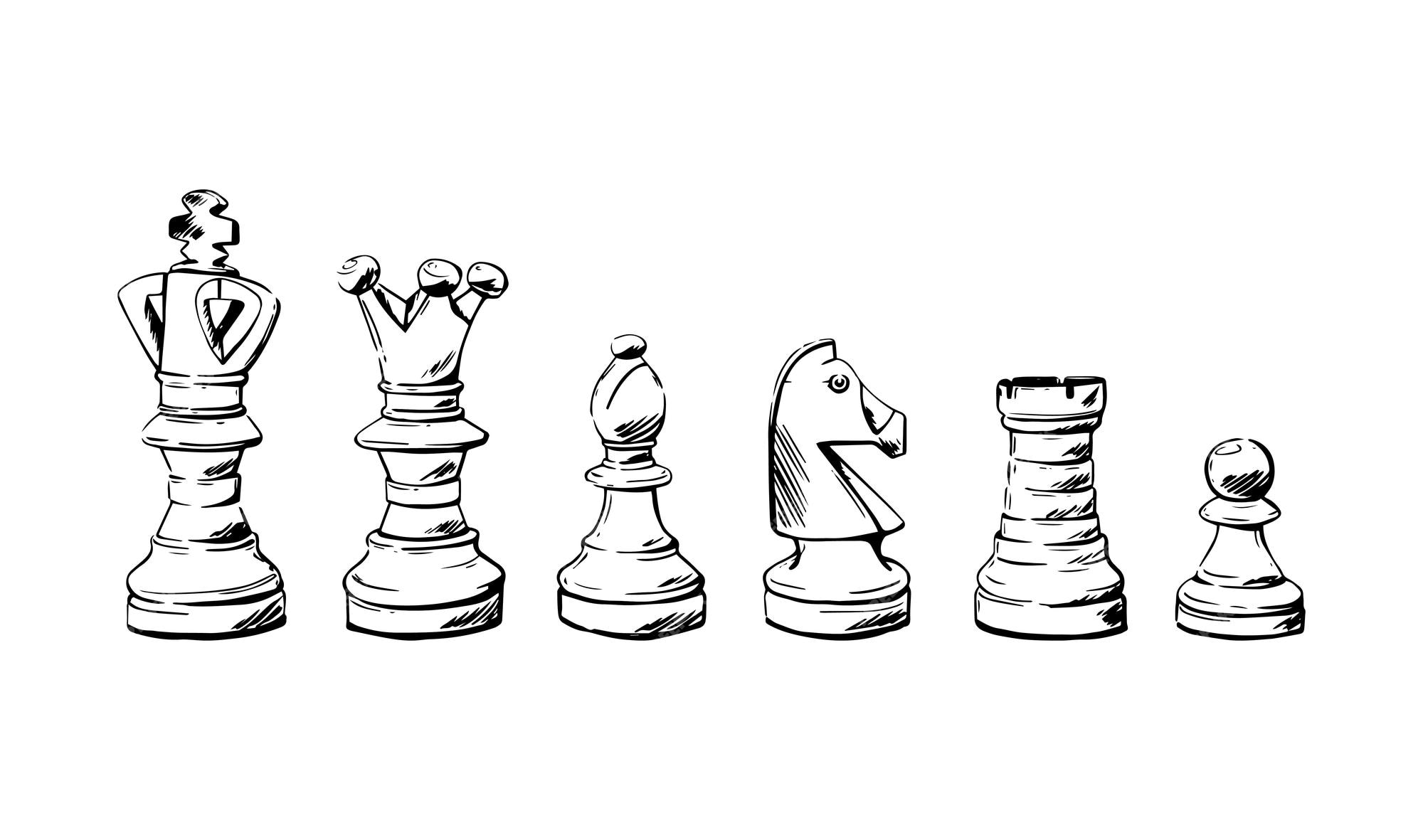 How to draw a Chess Piece Bishop Real Easy 