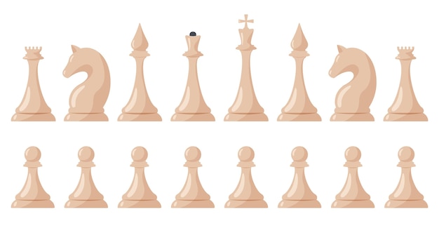 Set of chess pieces