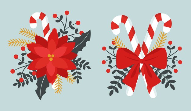 Vector set of christmas decoration