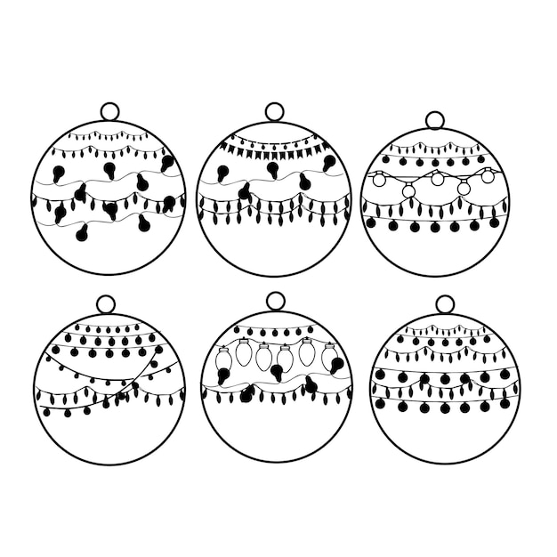 Vector set of christmas design elements vector