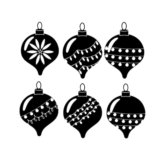 Set of Christmas design elements vector