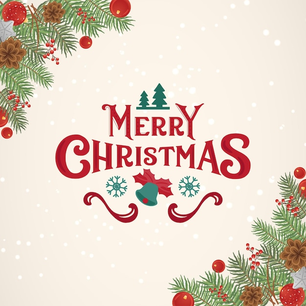 Set of christmas design elements vector