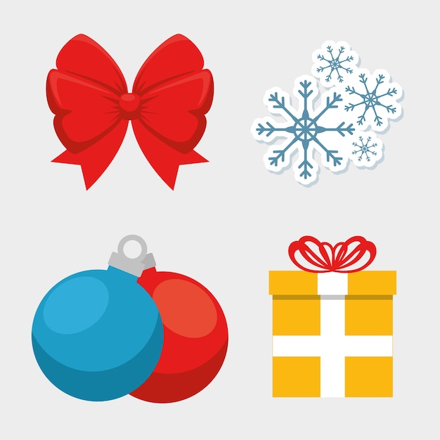 Set of christmas icons