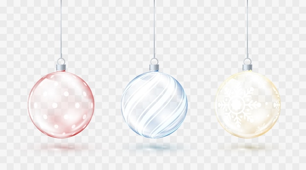 Set of Christmas ornaments