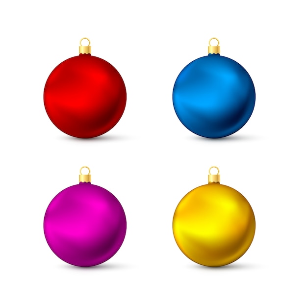 Set of Christmas ornaments